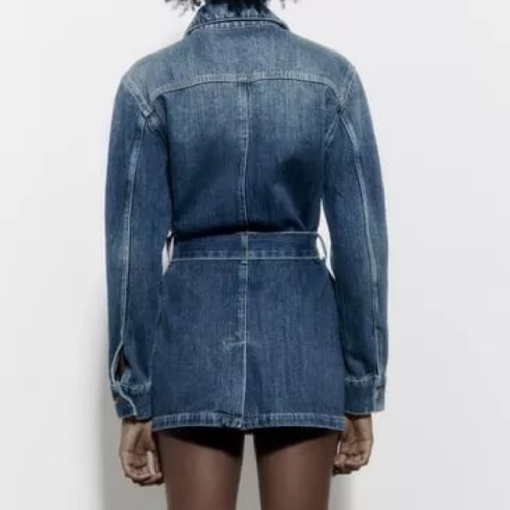 ZARA Sahara Jean Jacket/Mini Dress - Picture 6 of 16